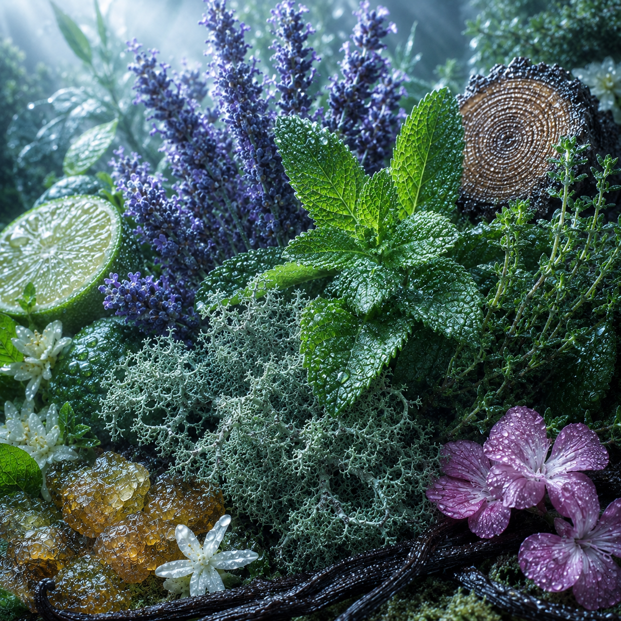 Notas olfativas de Burberry Men de Burberry con lavanda, menta, cedro, sándalo, musgo de roble, ámbar y vainilla.