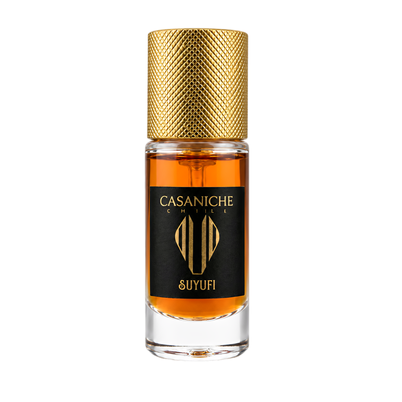 Decant Oud Suyufi de Casaniche elixir chileno de oud oscuro y especiado.