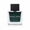 Botella de Lalique Encre Noire Sport perfume masculino fresco con vetiver, ciprés y notas acuáticas